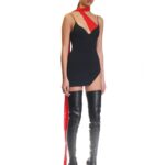 TULLE SCARF MINI DRESS