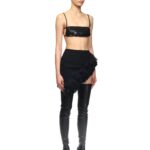 ASYMMETRIC RUFFLE HEM MINI SKIRT