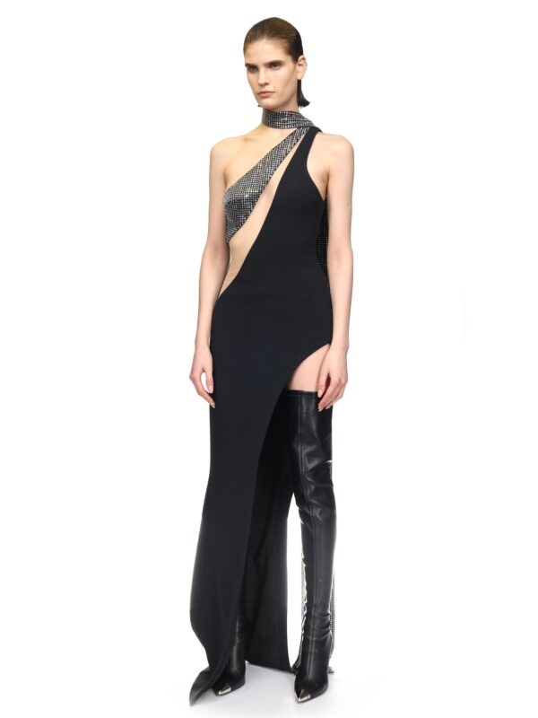 CRYSTAL SCARF GOWN