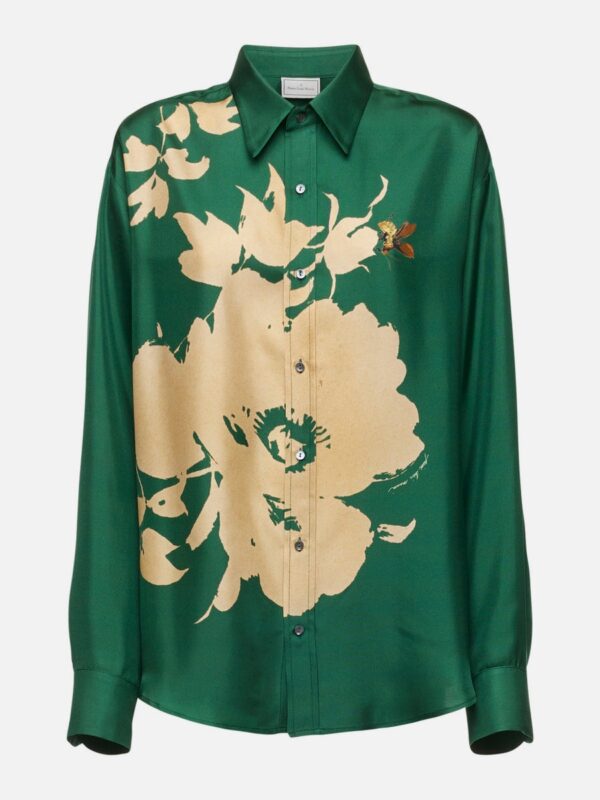 CIALDA SILK LONG SLEEVE SHIRT