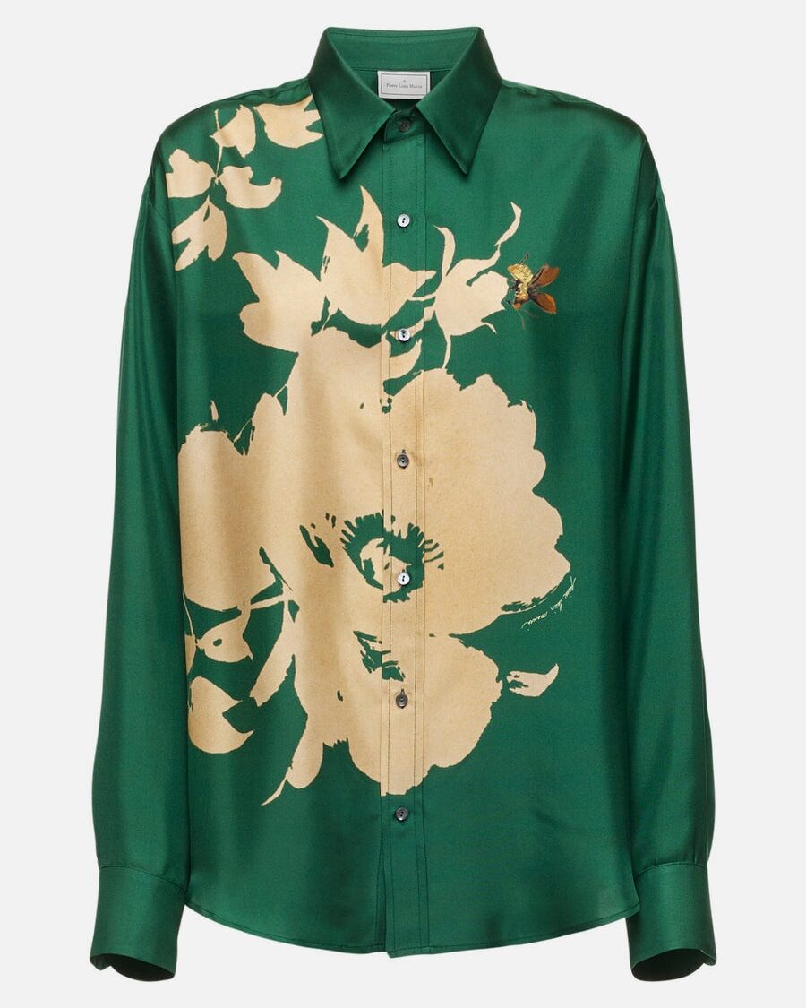 CIALDA SILK LONG SLEEVE SHIRT