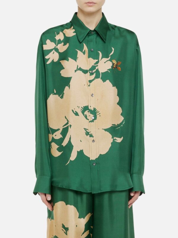 CIALDA SILK LONG SLEEVE SHIRT
