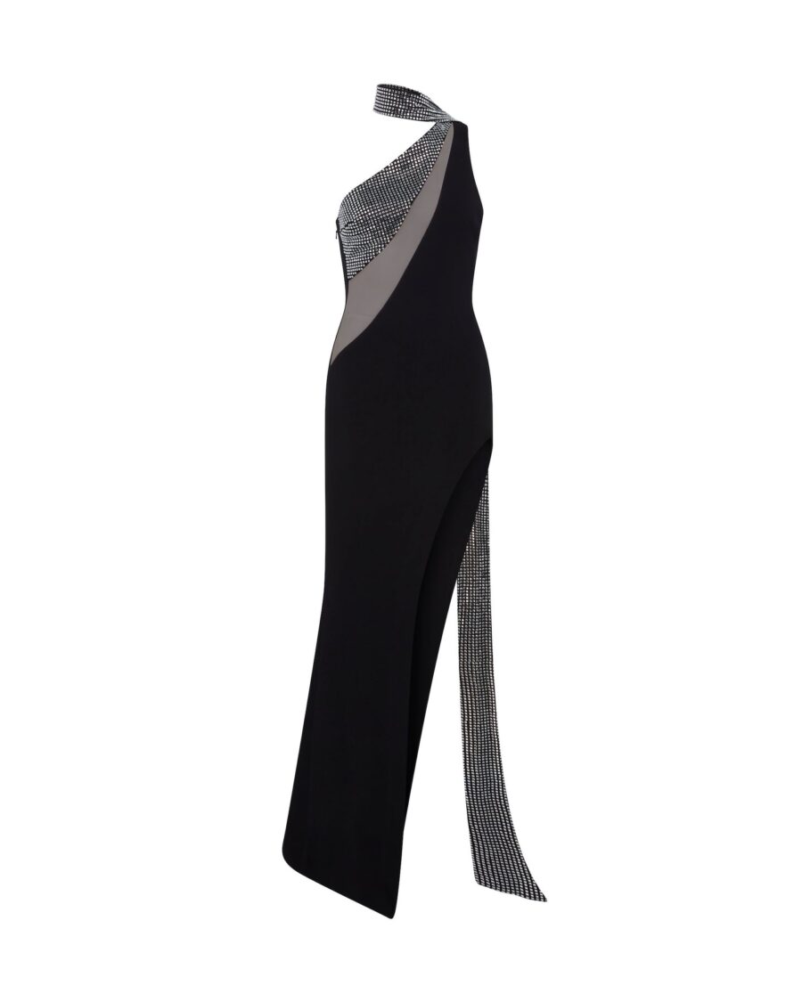 CRYSTAL SCARF GOWN