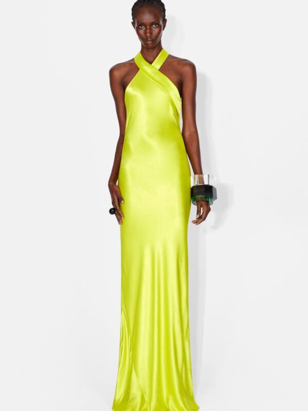 PANDORA DRESS - LIME YELLOW