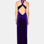 CLEVELAND VELVET DRESS - PURPLE