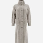 COAT IN INFINITY BRIOCHE KNIT