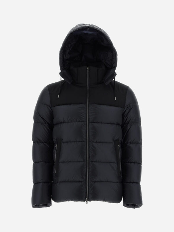 NYLON ULTRALIGHT AND EASY WOOL BOMBER JACKET