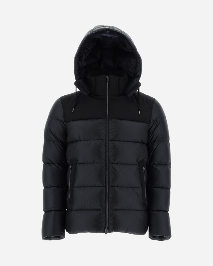 NYLON ULTRALIGHT AND EASY WOOL BOMBER JACKET