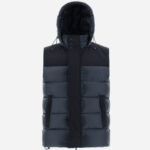 NYLON ULTRALIGHT AND EASY WOOL SLEEVELESS JACKET