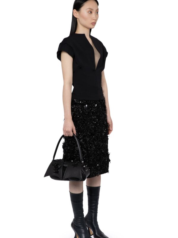 VANORA TOP IN JET BLACK