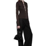RUNA TOP IN BROWN MELANGE