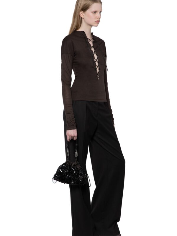 RUNA TOP IN BROWN MELANGE