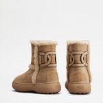 FUR AND SUEDE ANKLE BOOTS