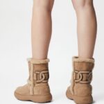 FUR AND SUEDE ANKLE BOOTS