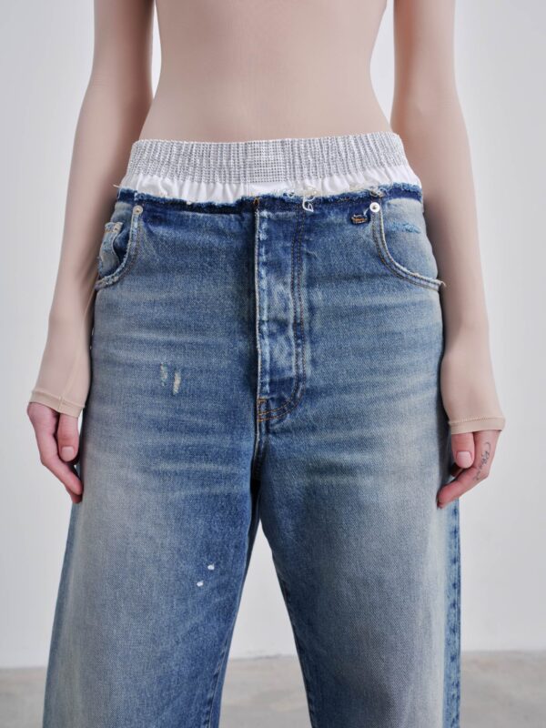 CLAIRE STUDDED BOYFRIEND DENIM