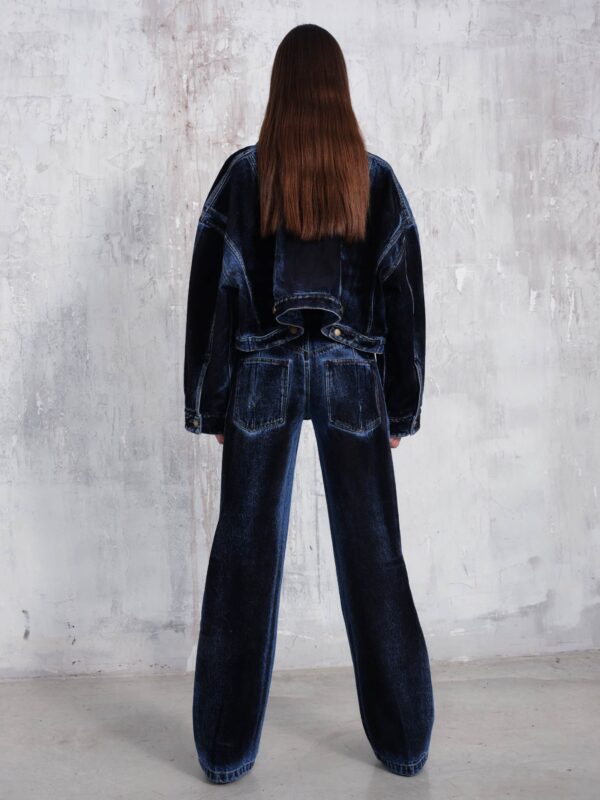 LU FLOCK FILM FITTED DENIM
