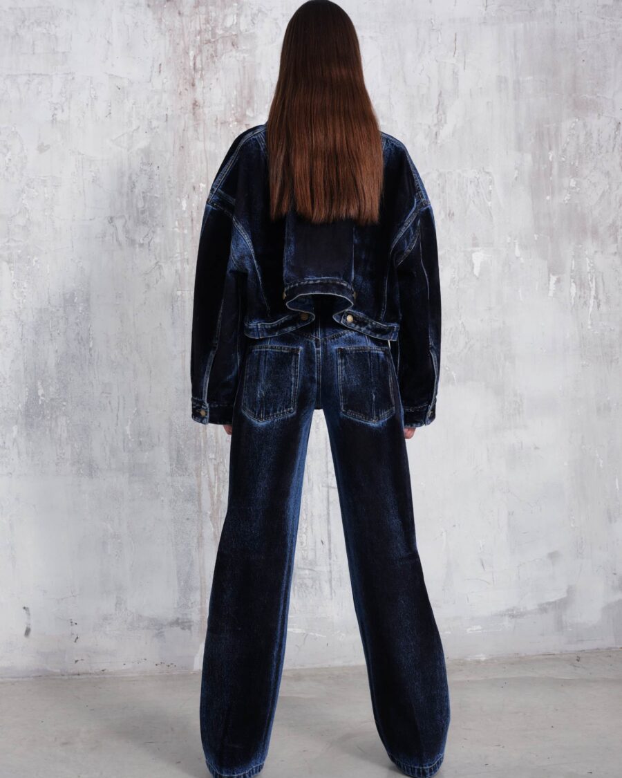 LU FLOCK FILM FITTED DENIM