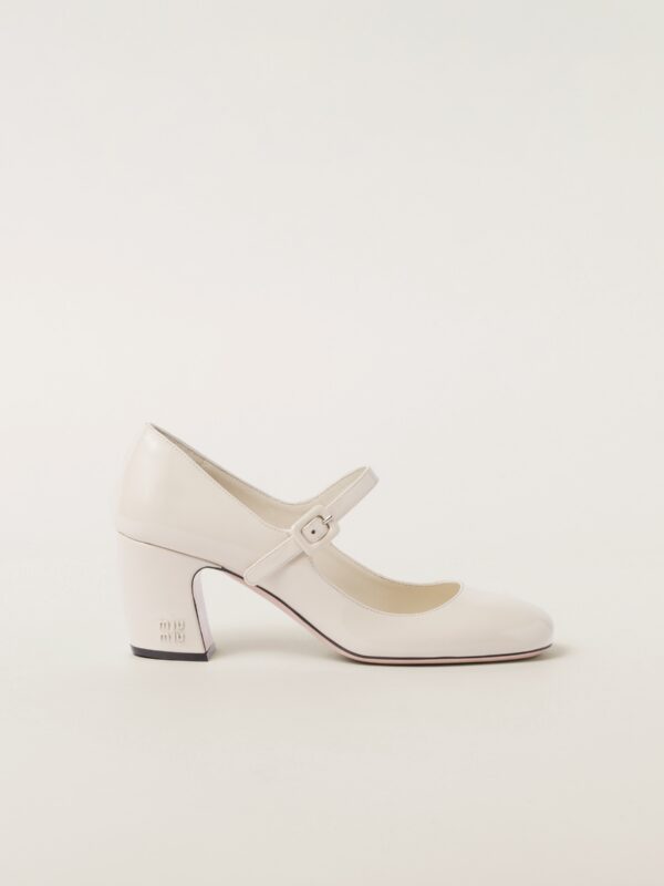 PATENT LEATHER MARY JANES PUMPS