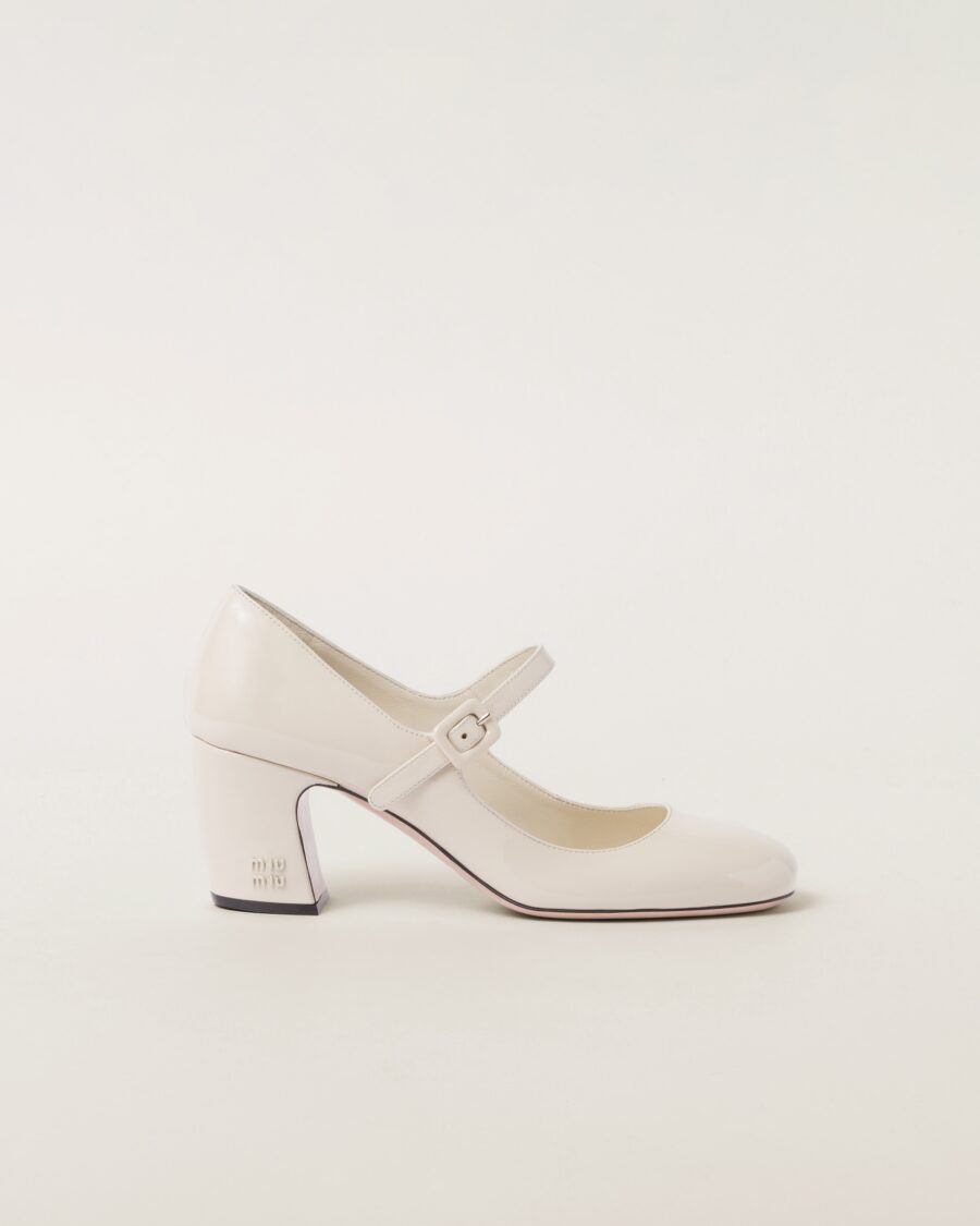 PATENT LEATHER MARY JANES PUMPS