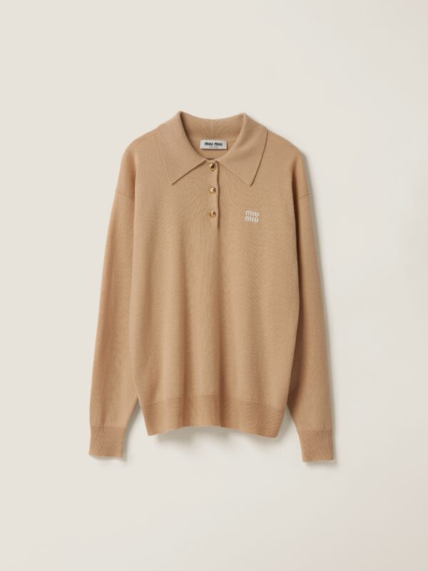 CASHMERE KNIT POLO
