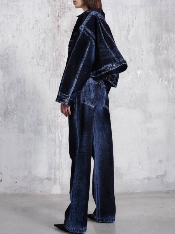 LU FLOCK FILM FITTED DENIM