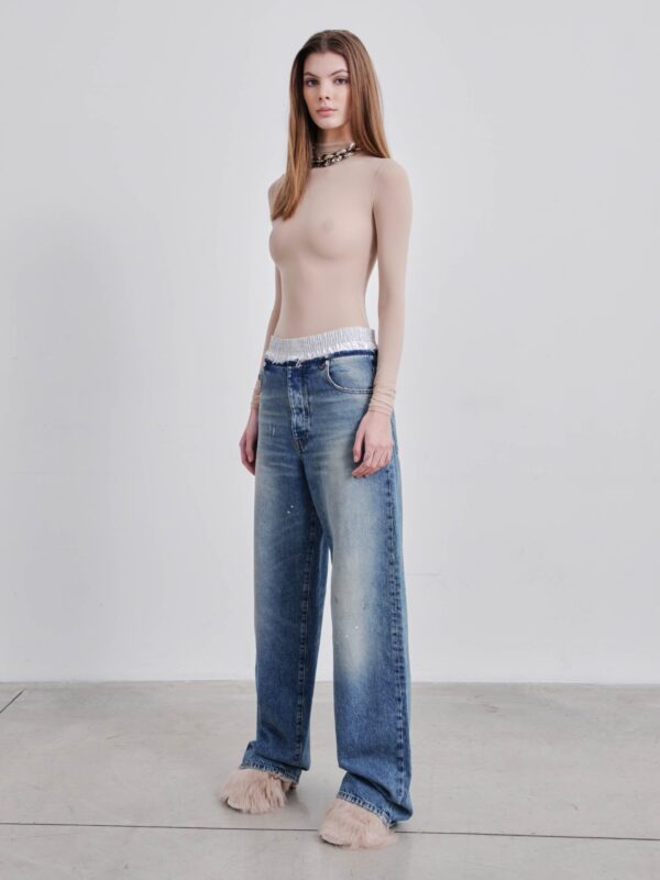 CLAIRE STUDDED BOYFRIEND DENIM