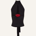 CUTOUT HALTER JERSEY TOP