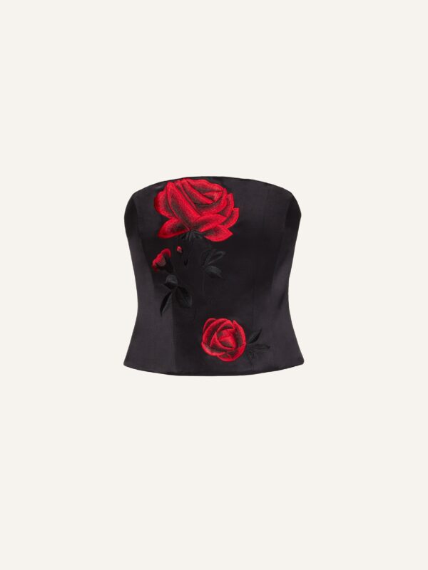 CORSET EMBROIDERED TOP