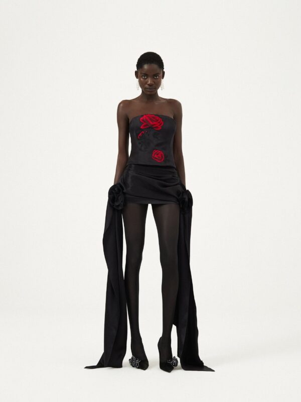 CORSET EMBROIDERED TOP