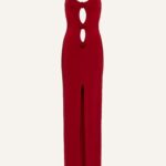 ROSETTE JERSEY TANK CUTOUT DRESS