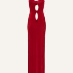 ROSETTE JERSEY TANK CUTOUT DRESS
