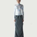 TAILORED CARGO MAXI SKIRT