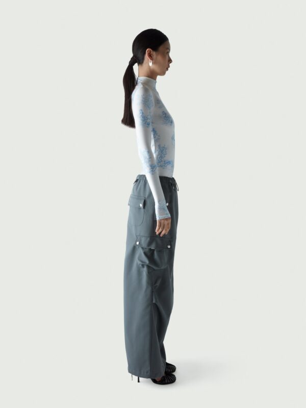TAILORED CARGO MAXI SKIRT