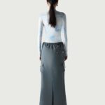 TAILORED CARGO MAXI SKIRT