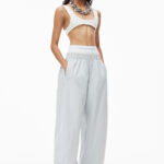 TRACK PANTS WITH LOGO WAISTBAND