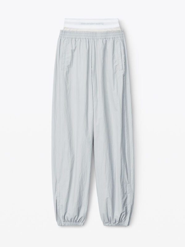 TRACK PANTS WITH LOGO WAISTBAND