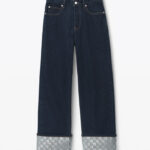 CRYSTAL CUFF JEANS