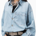 PRINTED DENIM SHIRT