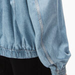 PRINTED DENIM BOMBER JACKET