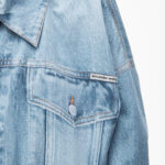 PRINTED DENIM BOMBER JACKET