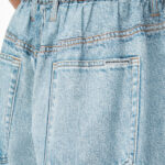 PRINTED DENIM PANTS