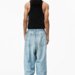 PRINTED DENIM PANTS
