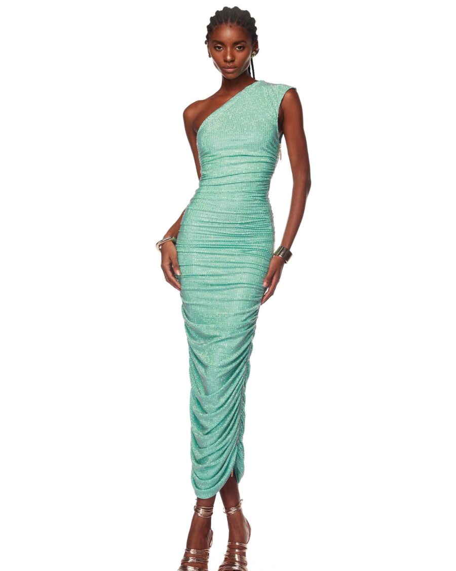 MAYA ONE SHOULDER DIAMOND DRESS