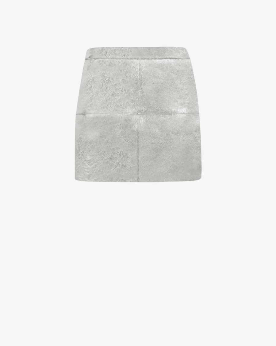 LEATHER MINI SKIRT