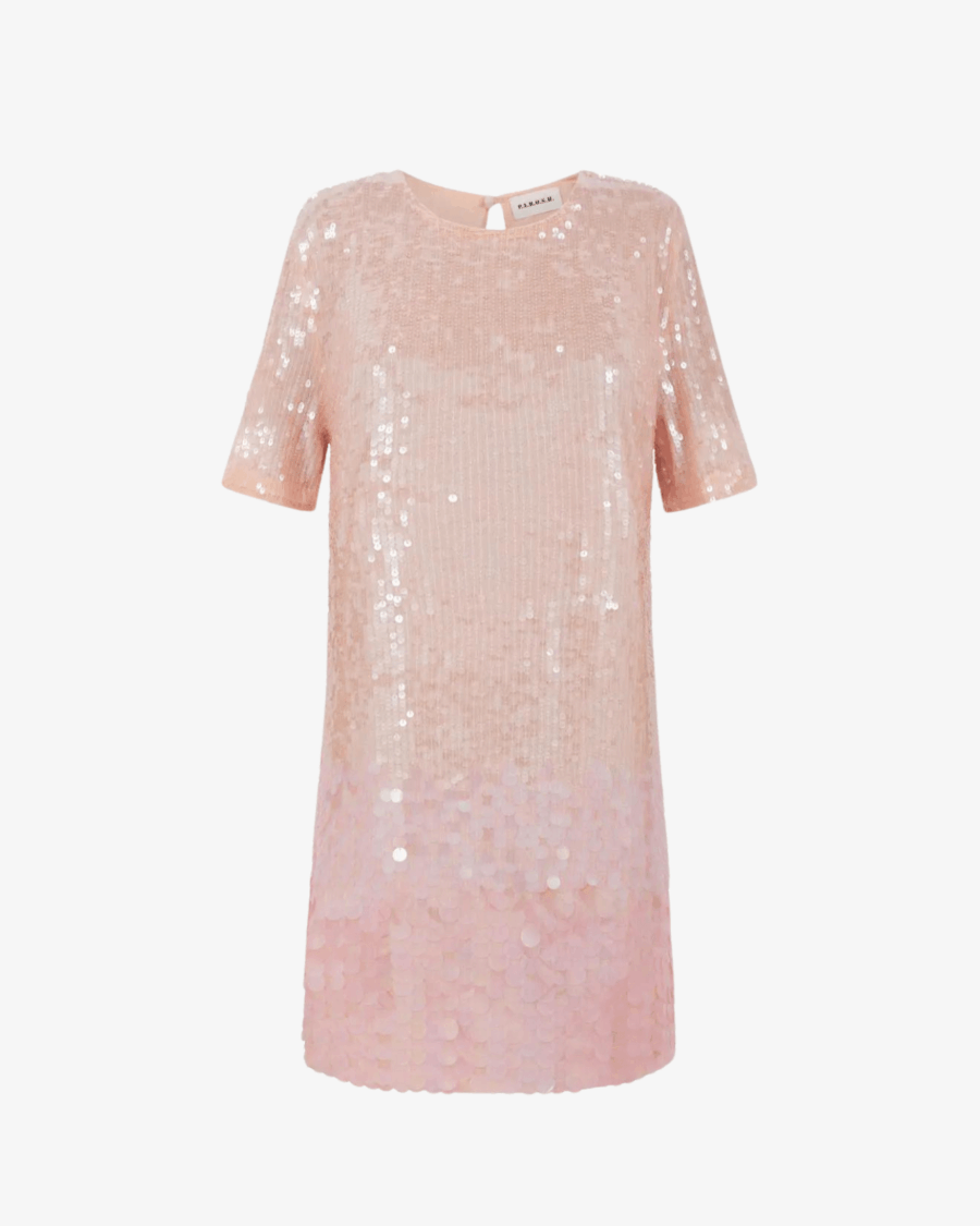 DEGRADE SEQUINS MINI DRESS
