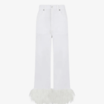 JEANS WITH FEATHERS