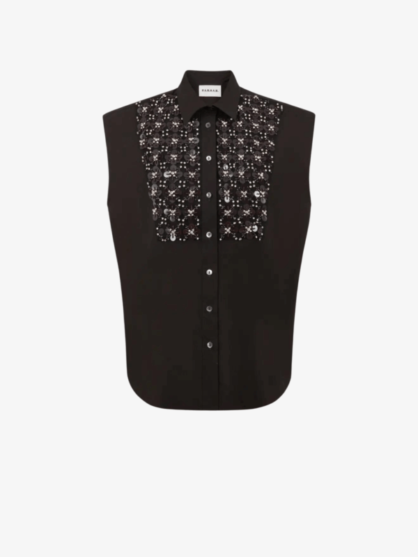 SEQUINS EMBROIDERED SHIRT