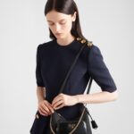RE-NYLON AND BRUSHED LEATHER MINI BAG