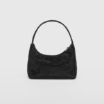 SATIN MINI BAG WITH CRYSTALS