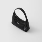 SATIN MINI BAG WITH CRYSTALS